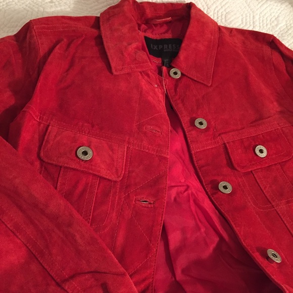 NWT EXPRESS 100% Leather Jacket - Picture 2 of 8